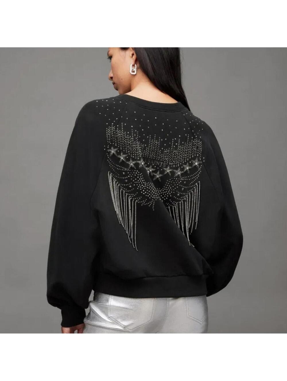 Allsaints Astroeagle Cygni Embellished Sweatshirt